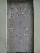 Pac plaque in the Church of St. Peter and St. Paul in Vilnius