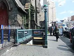Street stair at the NW corner of Fourth Avenue and Pacific Street