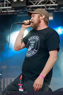 Paleface performing at the 2012 Ilosaarirock festival.