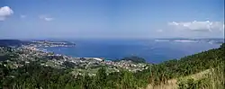 A view over the Ria de Pontevedra, the central Ria
