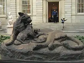 Panther and Cubs, c. 1878, Metropolitan Museum of Art.
