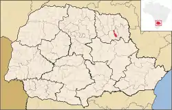 Location in Paraná state