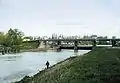 The lock and dam on the Elbe in Pardubice, its river pool should join the actual D-O-E corridor in the future.