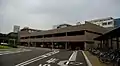 Parking structure in front of the clinic building (2013)