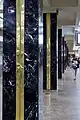 Columns in the platform hall