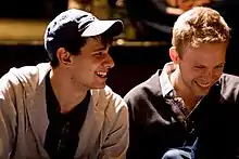 Justin Paul (right) and Benj Pasek, 2009