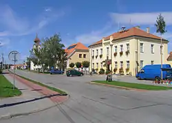 Main street with municipal office