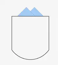 Patch pocket with pocket square