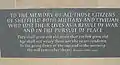 War plaque