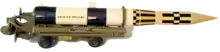 satellite rocket on launcher