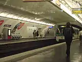 MF 77 rolling stock at Le Peletier