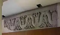 Coping stone relief, late, outer face