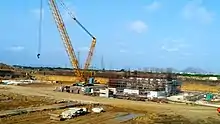 Permanent Secretariat Tower 5 under construction in Amaravati