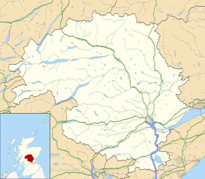 Perth Castle is located in Perth and Kinross
