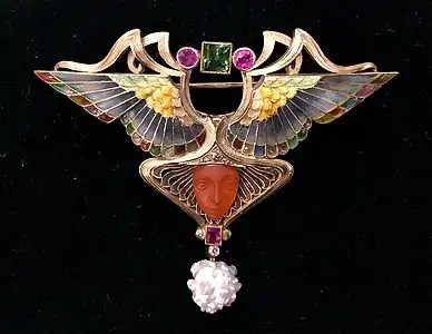 Philippe Wolfers, Niké Brooch (1902), collection King Baudouin Foundation, depot: KMKG-MRAH