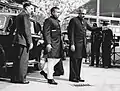 Sir Edwin Wijeyeratne with Prime Minister Dudley Senanayake.