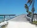 Ramp that comes off old bridge