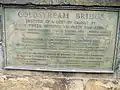 Plaque listing builders, engineers, and building works