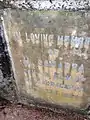 Plaque on the samadhi of H. Somappa, son-in-law of H. Koragappa at Gori Gudde, Attavar, Mangalore. Shri Koragappa went to Shri Narayana Guru in part to get his blessings for the recovery of his son-in-law from a serious illness.