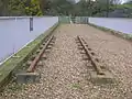 A section of the replica plateway; this is not an accurate reproduction