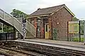 A platform building.