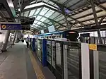 Second Generation train at platform level of Bang Wa MRT Station
