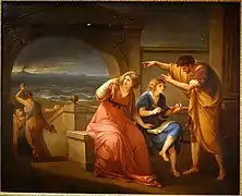 Pliny the Younger and His Mother at Miseno (1785), oil on canvas, 103 x 127.5&nbsp;cm., Princeton University Art Museum, New Jersey