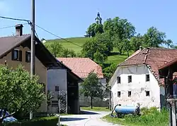 The village of Ponikve with Visitation Church in the background