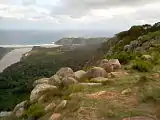 Port St. Johns and the Umzimvubu River mouth from Mount Thesiger