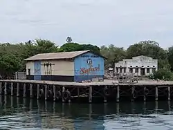 The port of Nansio as seen from the ferry from Mwanza to Ukerewe Island