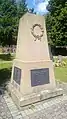 Memorial to the fallen soldiers of the 4th Posen Infantry Regiment No. 59 at the Uettingen cemetery