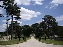 Prairie Lawn Cemetery (looking east), north of U.S. 50 highway on Old Mill Rd (2010)