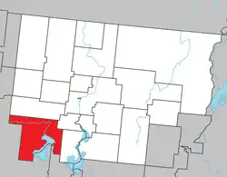 Location within Abitibi RCM.
