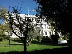 The Presidential Mansion, formerly the Crown Prince Palace, in Herodou Attikou Street.