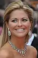 Princess Madeleine wearing her mother's tiara as a necklace