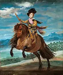 Balthasar Charles, in his riding attire, by Velázquez, c. 1635