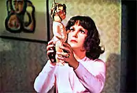 Giuliana Calandra in a famous scene from Deep Red by Dario Argento (1975)