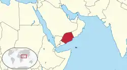Map of the Protectorate of South Arabia