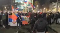 An ultranationalist protest in support of Kosovo Serbs in Belgrade on 12 December 2022