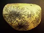 Dendritic psilomelane on a cobble