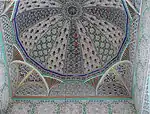 Marinid decoration in the cupola over the vestibule of Bab al-Ward, the central northern gate of the mosque
