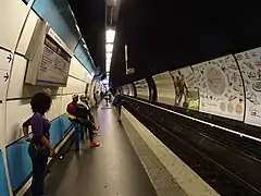 One of two line B plaforms