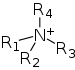 Quaternary ammonium cation