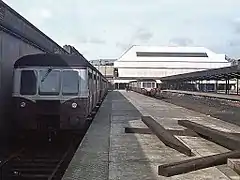Platform 1 on the final day of service