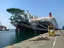 Moored at Drydock World Dubai in late 2013
