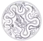 The dragon pattern of the Ly dynasty of Lý dynasty