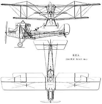 R.A.F. R.E.8 drawing