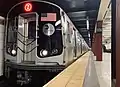 An R179 Z train at the southbound platform, bound for Broad Street