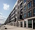 A new waterside development and commercial district
