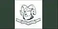 The camp flag of The Rocky Mountain Rangers.